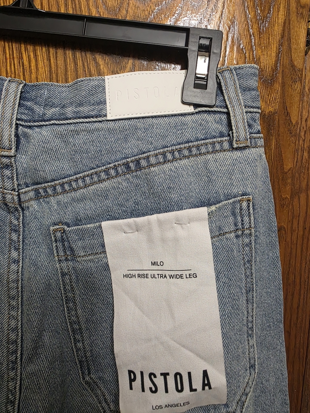 NWT PISTOLA Milo High Rise Ultra Wide Leg Size 27 - Picture 6 of 11